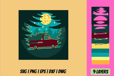 Christmas Shadow Box 3D SVG Bundle SVG SvgOcean 