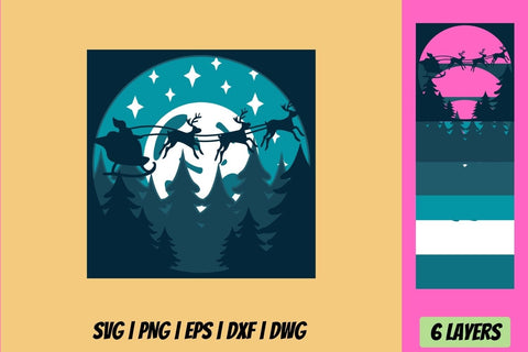 Christmas Shadow Box 3D SVG Bundle SVG SvgOcean 