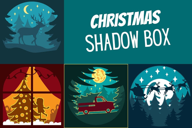 Christmas Shadow Box 3D SVG Bundle SVG SvgOcean 
