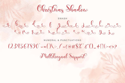 Christmas Shadow Font Prasetya Letter 