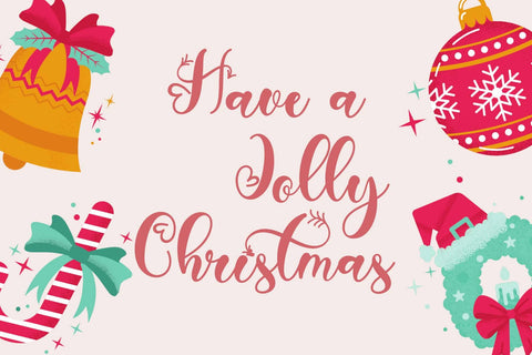 Christmas Shadow Font Prasetya Letter 