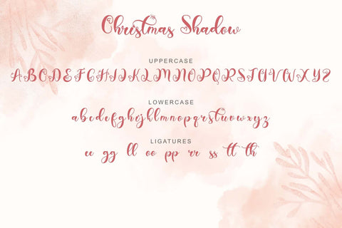 Christmas Shadow Font Prasetya Letter 