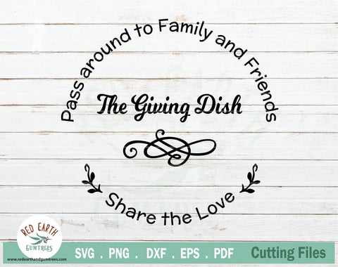 Christmas Sharing plate, Giving plate SVG,DXF,PNG,EPS,PDF SVG Redearth and gumtrees 