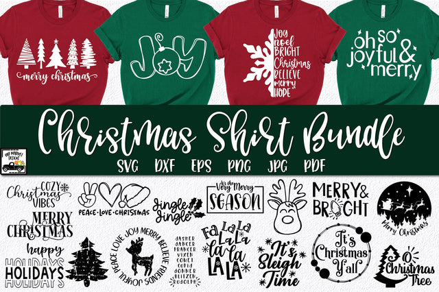 Christmas Shirt Bundle - 20 Christmas SVG Files SVG Old Market 