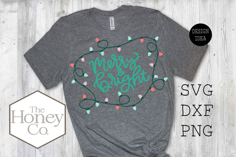 Christmas Shirt Bundle SVG DXF PNG Hand Lettering Files SVG The Honey Company 