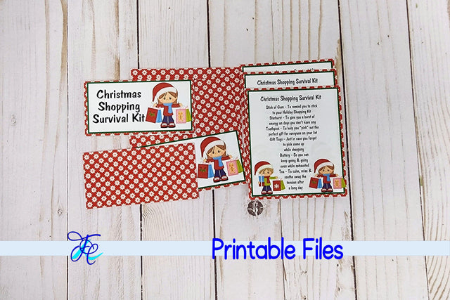 Christmas Shopping Survival Kit 3D Paper Family Creations 