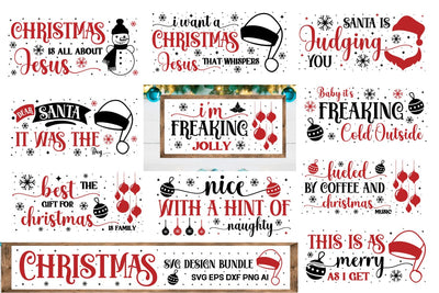Christmas Sign Svg Bundle SVG designmaster24 