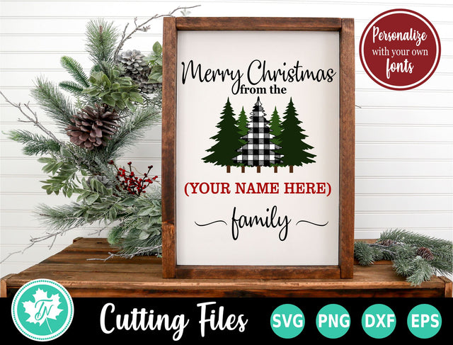 Christmas Sign SVG | Family Christmas SVG SVG TrueNorthImagesCA 