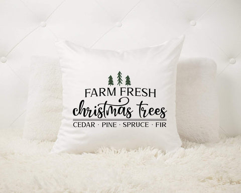 Christmas Sign SVG - Farm Fresh Christmas Trees SVG Simply Cutz 