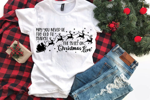 Christmas Sign SVG File - Santa and Reindeer SVG SVG Old Market 