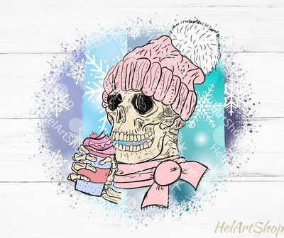Christmas Skeleton Png, Sublimation Png Sublimation _HelArtShop_ 