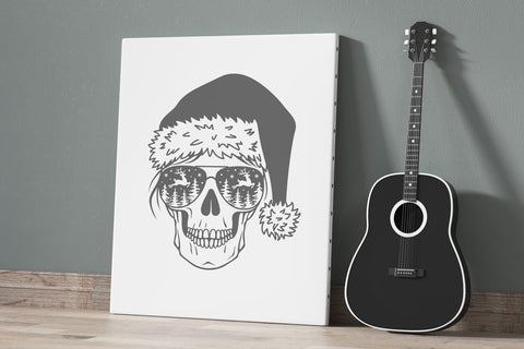 Christmas skull svg, Skull Santa SVG, Christmas SVG mom life SVG Digital Rainbow Shop 