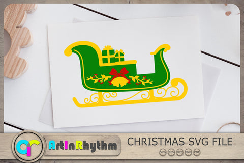 Christmas Sleigh Svg, Christmas Svg, Sleigh Svg SVG Artinrhythm shop 