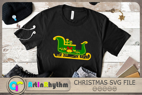Christmas Sleigh Svg, Christmas Svg, Sleigh Svg SVG Artinrhythm shop 