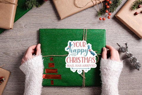 Christmas Small Business and Packaging Stickers Bundle SVG Happy Printables Club 