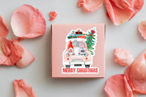 Christmas Small Business and Packaging Stickers Bundle SVG Happy Printables Club 