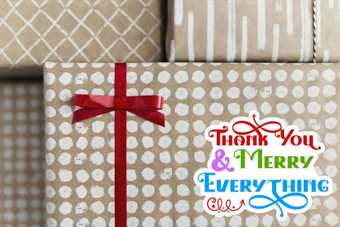 Christmas Small Business and Packaging Stickers Bundle SVG Happy Printables Club 