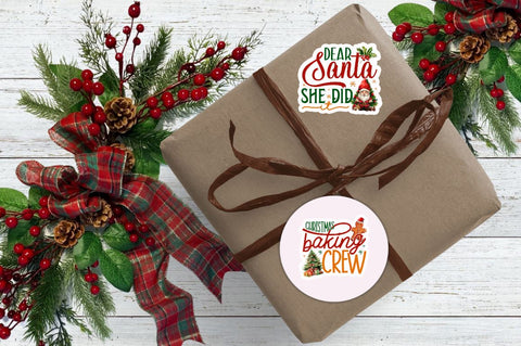 Christmas small business stickers Bundle Sublimation Regulrcrative 