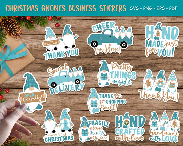 Christmas Small Business Stickers Bundle Svg, Small Business Stickers Bundle Png, Thank You Business Stickers SVG SvgMonkeys 