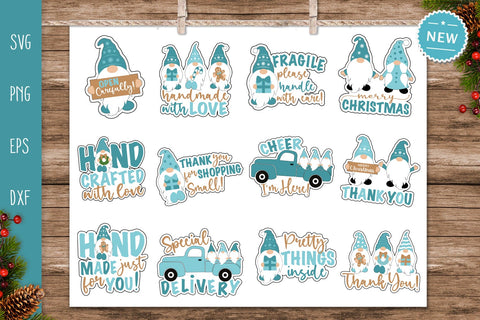 Christmas Small Business Stickers Bundle Svg, Small Business Stickers Bundle Png, Thank You Business Stickers SVG SvgMonkeys 