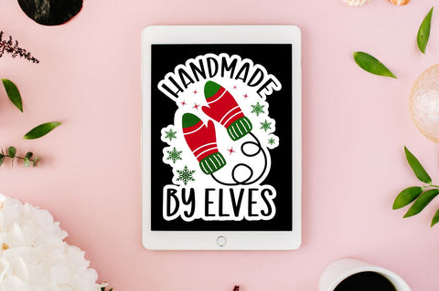 Christmas Small Business Stickers Png Bundle Sublimation Regulrcrative 