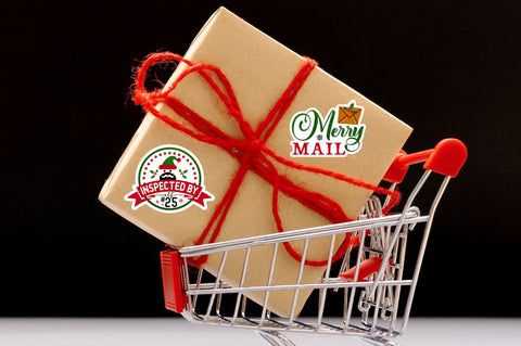 Christmas Small Business Stickers Png Bundle Sublimation Regulrcrative 