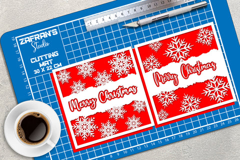 Christmas Snow Card 1-2 svg eps ai png pdf SVG zafrans studio 