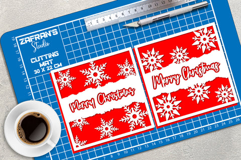 Christmas Snow Card 5-6 svg eps ai png pdf SVG zafrans studio 