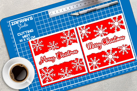 Christmas Snow Card 7-8 svg eps ai png pdf SVG zafrans studio 