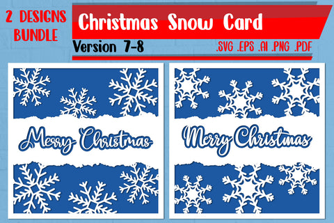Christmas Snow Card 7-8 svg eps ai png pdf SVG zafrans studio 