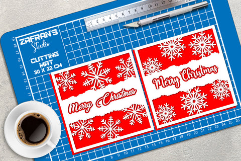 Christmas Snow Card Bundle - svg eps ai png pdf SVG zafrans studio 