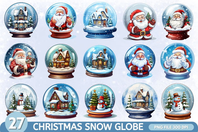 Christmas Snow Globe Bundle Sublimation Regulrcrative 