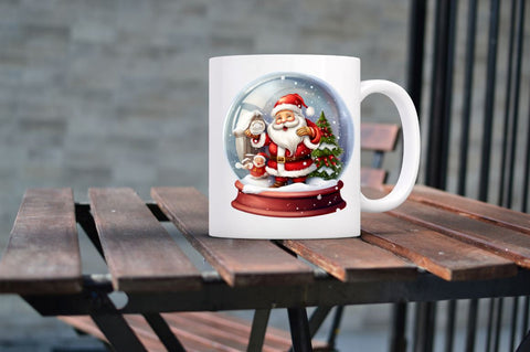 Christmas Snow Globe Clipart Bundle Sublimation Regulrcrative 