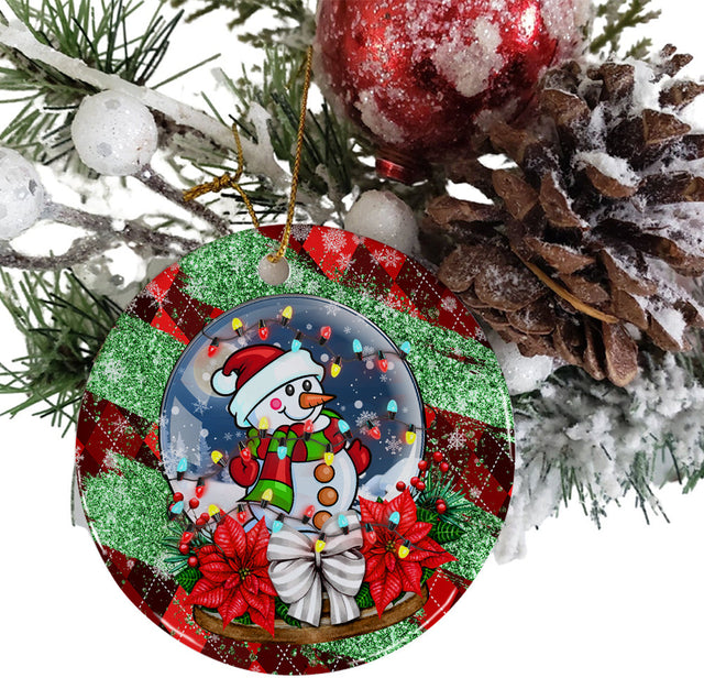 Christmas Snow Globe Ornament Png, Round Christmas Ornament, PNG Instant Download, Xmas Ornament Sublimation Designs Downloads Sublimation CaldwellArt 