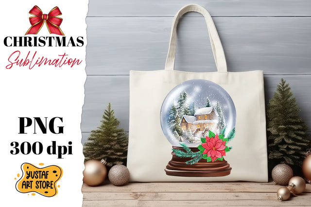 Christmas snow globe sublimation. Christmas house design Sublimation Yustaf Art Store 