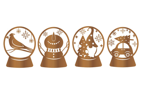 Christmas Snow Globe SVG. Christmas Cut File. Christmas Sign SVG Olga Terlyanskaya 