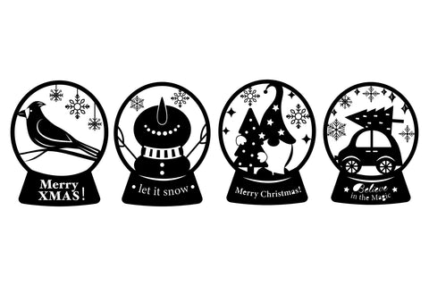 Christmas Snow Globe SVG. Christmas Cut File. Christmas Sign SVG Olga Terlyanskaya 