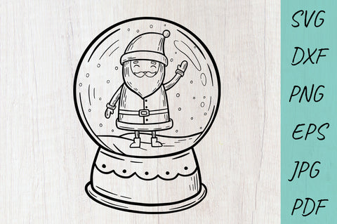 Christmas Snow Globe SVG | Christmas Decor Cut File SVG Irina Ostapenko 