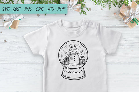 Christmas Snow Globe SVG | Christmas Decor Cut File SVG Irina Ostapenko 