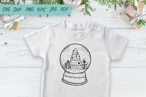 Christmas Snow Globe SVG | Christmas Decor Cut File SVG Irina Ostapenko 