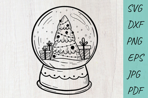 Christmas Snow Globe SVG | Christmas Decor Cut File SVG Irina Ostapenko 
