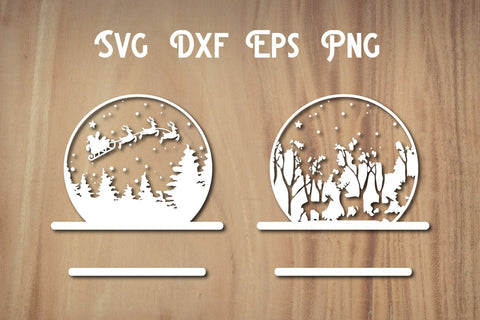 Christmas Snow Globe SVG File, Christmas svg SVG dadan_pm 