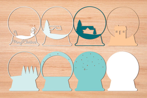 Christmas Snowball 2 - 3D Layered Paper Cut SVG SVG Slim Studio 