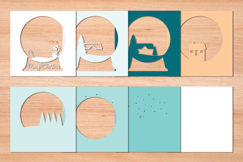 Christmas Snowball 2 - 3D Layered Paper Cut SVG SVG Slim Studio 