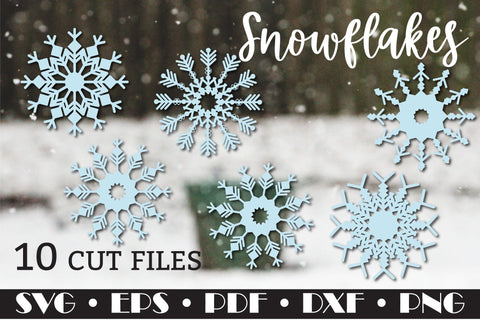 Christmas Snowflake 10 designs SVG Natasha Prando 