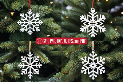Christmas Snowflake Ornament SVG Bundle SVG MD JOYNAL ABDIN 