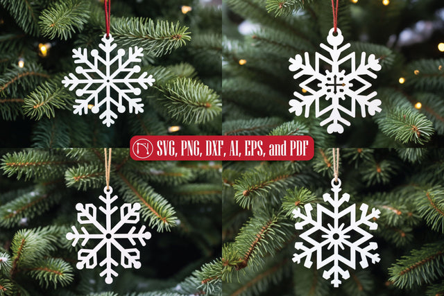 Christmas Snowflake Ornament SVG Bundle SVG MD JOYNAL ABDIN 