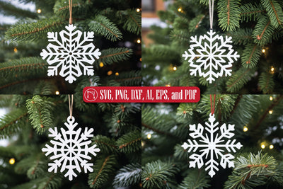 Christmas Snowflake Ornament SVG Bundle SVG MD JOYNAL ABDIN 