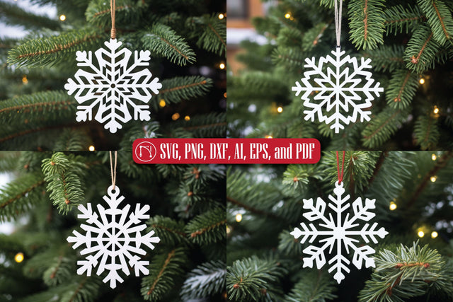 Christmas Snowflake Ornament SVG Bundle SVG MD JOYNAL ABDIN 