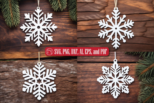Christmas Snowflake Ornament SVG Bundle SVG MD JOYNAL ABDIN 